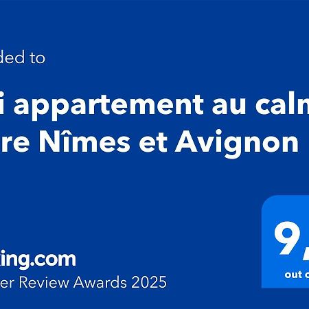 Meynes Joli Appartement Au Calme Entre Nimes Et Avignon מראה חיצוני תמונה